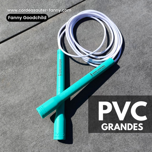 Corde à sauter PVC grandes poignées turquoise - fanny goodchild jump rope alsace (1)