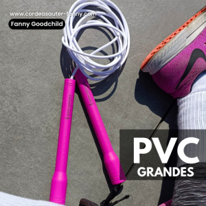 Corde à sauter PVC grandes poignées violet - fanny goodchild jump rope alsace (4)
