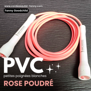 Corde à sauter PVC (petites) – rose poudré