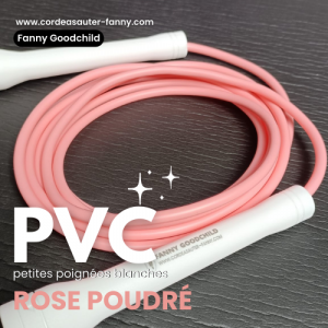 Corde à sauter PVC (petites) – rose poudré